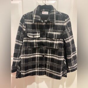 RED Valentino Checkered Jacket in Black and White